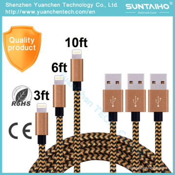 1m / 2m / 3m Fast Charging Sync Data Cable USB para iPhone